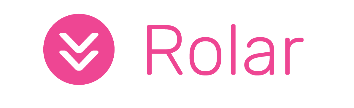 círculo com setas com indicação para baixo seguido da palavra rolar